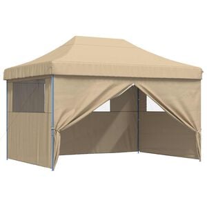 vidaXL Tente de f&ecirc;te 279 x 410 x 315 cm Beige Tissu Oxford