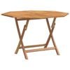 vidaXL Table pliable de jardin 110x110x75 cm bois massif de teck