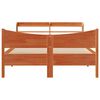 vidaXL Cadre de lit et t&ecirc;te de lit cire marron 160x200 cm bois de pin