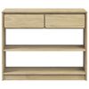 vidaXL Table console SAUDA chêne 89,5x36,5x73 cm bois de pin massif