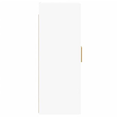 vidaXL Armoires murales 2 pcs blanc bois d'ingénierie