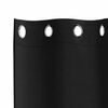 vidaXL Rideaux occultants avec anneaux 2 pcs Noir 260 x 140 cm
