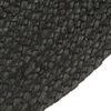 vidaXL Tapis tress&eacute; r&eacute;versible Anthracite et naturel 90 cm Jute Rond