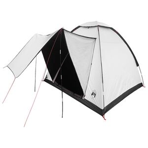 vidaXL Tente de camping 2 personne Blanc Occultant Polyester et Acier