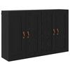 vidaXL Meuble mural Montage mural 2 pcs Ch&ecirc;ne noir 69,5 x 34 x 90 cm