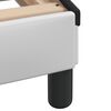 vidaXL Lit Viana avec matelas blanc et noir 80x200 cm similicuir