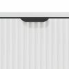 vidaXL Buffet Blanc brillant 69,5 x 33 x 82 cm Bois d'ing&eacute;nierie