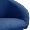vidaXL Chaises pivotantes &agrave; manger lot de 4 bleu tissu