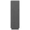 vidaXL Buffet haut Gris 37x34x110 cm Bois massif de pin