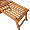 vidaXL Chaise de terrasse avec repose-pied Bois d'acacia solide