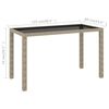 vidaXL Ensemble &agrave; manger d'ext&eacute;rieur avec coussins 6 pcs rotin beige
