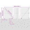 vidaXL Cl&ocirc;ture avec poteau Vert 1 x 25 m Acier et PVC