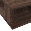vidaXL Cadre de lit sans matelas ch&ecirc;ne marron 135x190 cm
