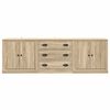 vidaXL Buffets 3 pcs Ch&ecirc;ne sonoma Bois d'ing&eacute;nierie