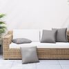 vidaXL Coussins de canap&eacute; lot de 4 gris 50x50 cm tissu