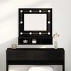 vidaXL Armoire Miroir Ch&ecirc;ne noir 60 x 31,5 x 62 cm Bois d'ing&eacute;nierie