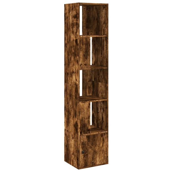 vidaXL Biblioth&egrave;que ch&ecirc;ne fum&eacute; 40x36x189 cm bois d'ing&eacute;nierie