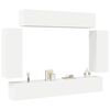 vidaXL Ensemble de meuble TV 6 pcs Blanc Bois d'ing&eacute;nierie