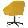 vidaXL Chaises pivotantes &agrave; manger lot de 2 jaune velours