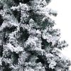 vidaXL Sapin de No&euml;l artificiel avec neige floqu&eacute;e Vert 300 cm PVC