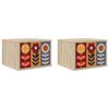 vidaXL Cabinet de chevet mural ESSEN 2 pc Ch&ecirc;ne Sonoma 36 x 33 x 25 cm