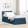 vidaXL Lit avec rangement et matelas avec matelas Bleu 90 x 200 cm