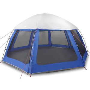 vidaXL Tente de piscine moustiquaire amovible parois maille bleu azur