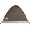 vidaXL Tente de camping &agrave; d&ocirc;me 2 personne marron imperm&eacute;able