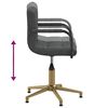 vidaXL Chaises pivotantes &agrave; manger lot de 4 gris fonc&eacute; velours