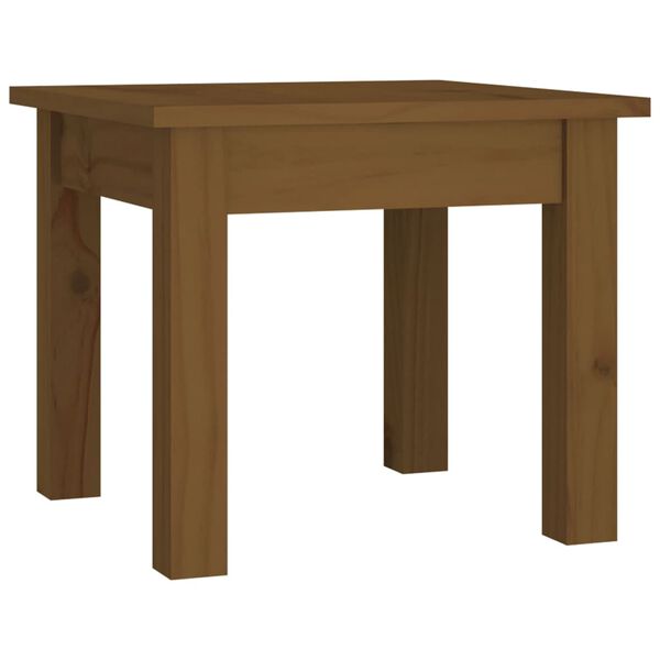 vidaXL Table basse Marron miel 35x35x30 cm Bois massif de pin