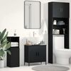 vidaXL Meuble de Lavabo de Salle de Bain Chêne noir 60 x 30 x 60 cm