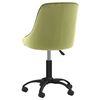 vidaXL Chaises pivotantes &agrave; manger lot de 6 vert clair velours