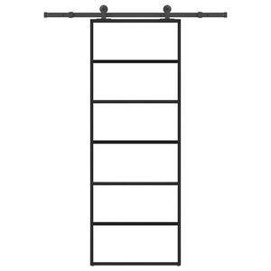 vidaXL Porte coulissante avec kit de quincaillerie 76x205 cm Verre ESG