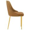 vidaXL Chaises &agrave; manger lot de 6 marron velours