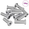 vidaXL Ecrou de verrouillage 2857 pcs Argent&eacute; Acier