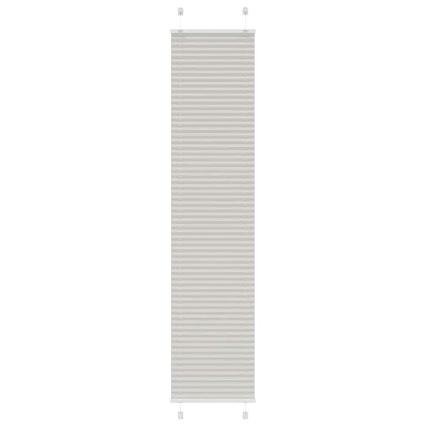 vidaXL Store pliss&eacute; gris clair 50x200 cm largeur du tissu 49,4 cm