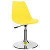 vidaXL Chaises &agrave; manger pivotantes lot de 2 jaune similicuir
