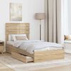 vidaXL Lit de Rangement Ch&ecirc;ne Sonoma 75 x 190 cm Bois d'ing&eacute;nierie