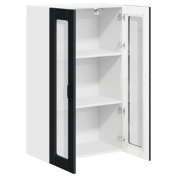 vidaXL Meuble mural de cuisine Noir 60 x 31 x 100 cm Bois d'ing&eacute;nierie