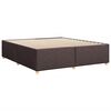 vidaXL Cadre de lit sans matelas marron fonc&eacute; 180x200 cm tissu