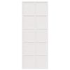 vidaXL Porte de grange blanc 80x208 cm bois massif de pin