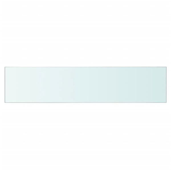 vidaXL Panneaux d'&eacute;tag&egrave;re 2 pcs Verre Transparent 60 x 12 cm