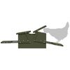 vidaXL Nourrisseur &agrave; p&eacute;dale pour poules Vert olive 75 x 53 x 20,5 cm