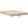 vidaXL Cadre de lit 2 pcs Sonoma 152 x 203 cm Bois d'ing&eacute;nierie