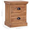 vidaXL Table de chevet 40x30x50 cm Teck