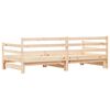 vidaXL Lit de jour et lit gigogne sans matelas 80x200 cm bois massif
