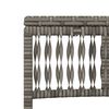 vidaXL Chaises longues lot de 2 avec table gris r&eacute;sine tress&eacute;e