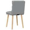 vidaXL Chaises &agrave; manger lot de 2 gris clair tissu