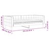 vidaXL Lit de jour avec matelas vert fonc&eacute; 90x200 cm velours