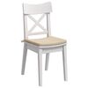 vidaXL Coussins de si&egrave;ge 4 pcs Cr&egrave;me 40 x 40 x 3 cm